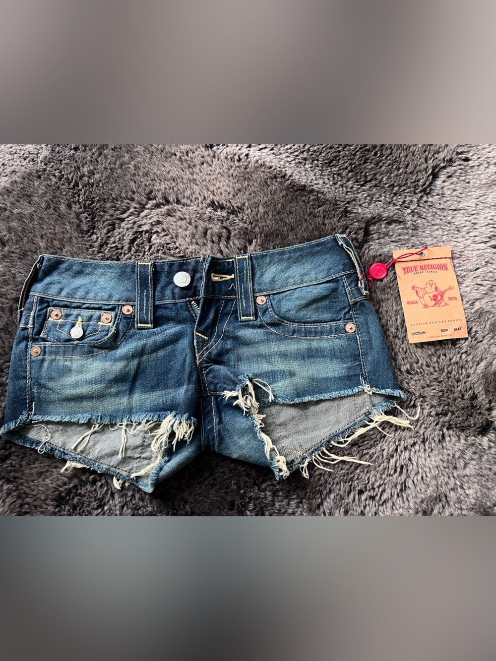 True Religion Denim Shorts Y2K Deadstock NWT